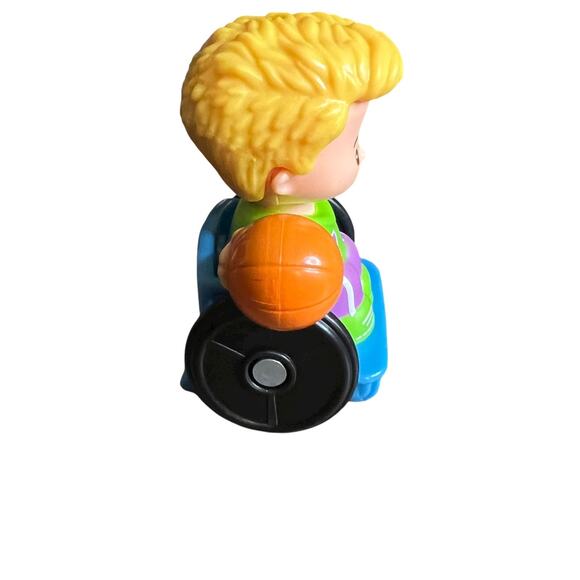 Fisher Price Little People Eddie Figure w/ Wheelchair Basketball Player Toy - Picture 4 of 5